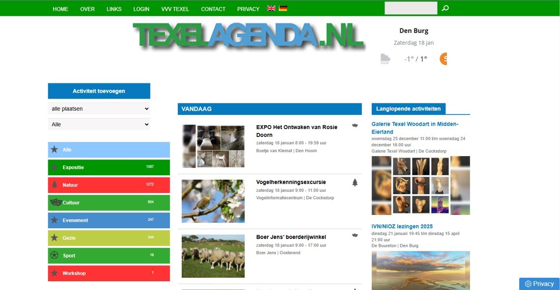 Afbeelding Texelagenda